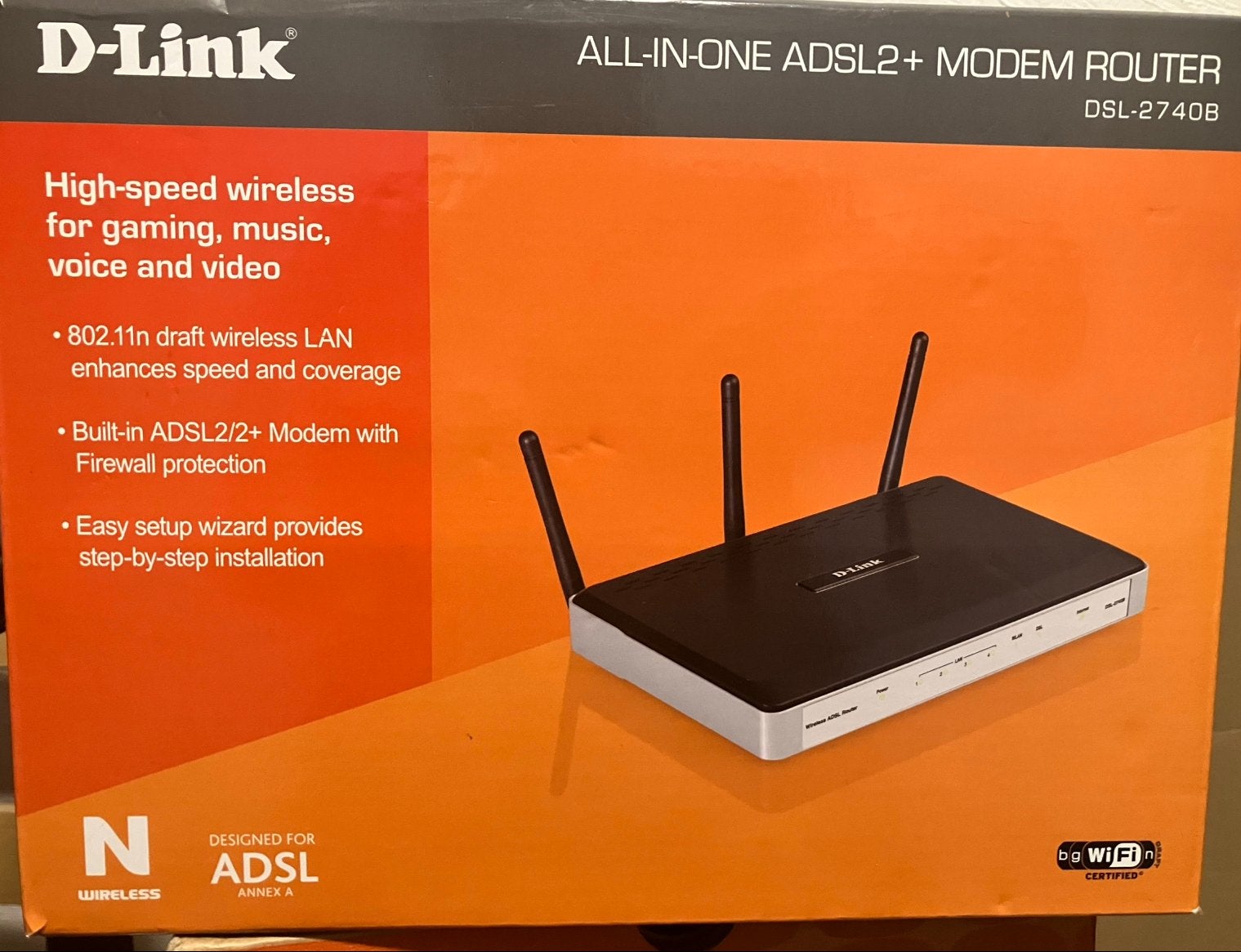 D-link all in one ADSL modem + router for high speed gaming, Ophalen of Verzenden, Nieuw