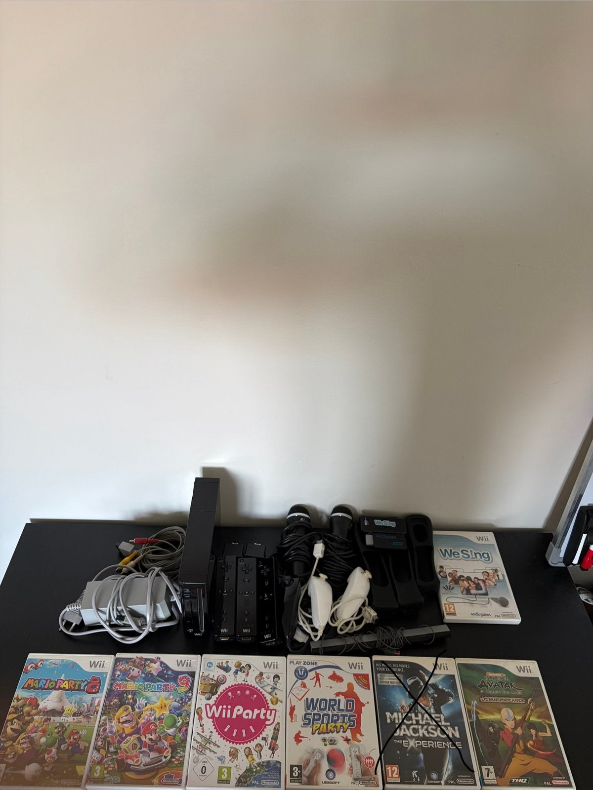 Complete Nintendo Wii Bundel met 7 Spellen en Accessoires, Ophalen of Verzenden, Gebruikt, Met 3 controllers of meer, Met games