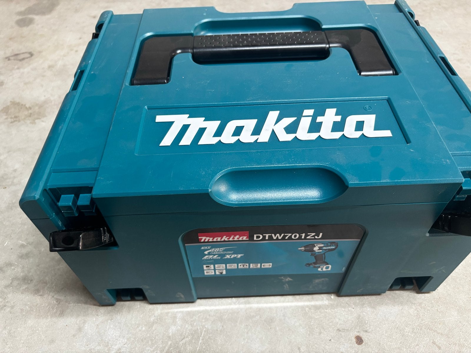 Makita DTW701ZJ Accu Slagmoersleutel in Mbox, Doe-het-zelf en Verbouw, Gereedschap | Boormachines, 600 watt of meer, Variabele snelheid