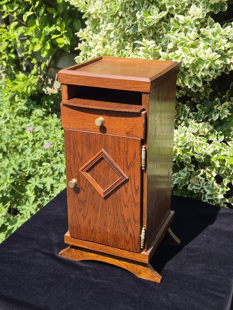 Vintage - Telefoonkastje - Nachtkastje - Hout -jrn. '50-'60., Huis en Inrichting, Ophalen, Gebruikt, Minder dan 45 cm, Minder dan 55 cm