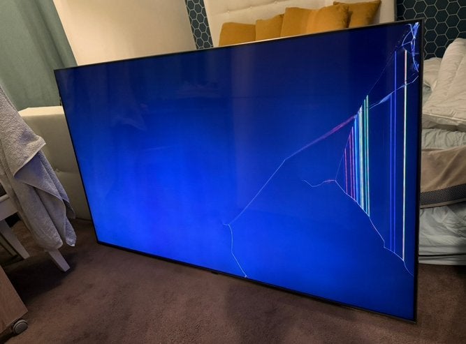 Te koop samsung smart 65” beschadigd voor onderdeel, Audio, Tv en Foto, Ophalen, 50 Hz, Zo goed als nieuw, Samsung
