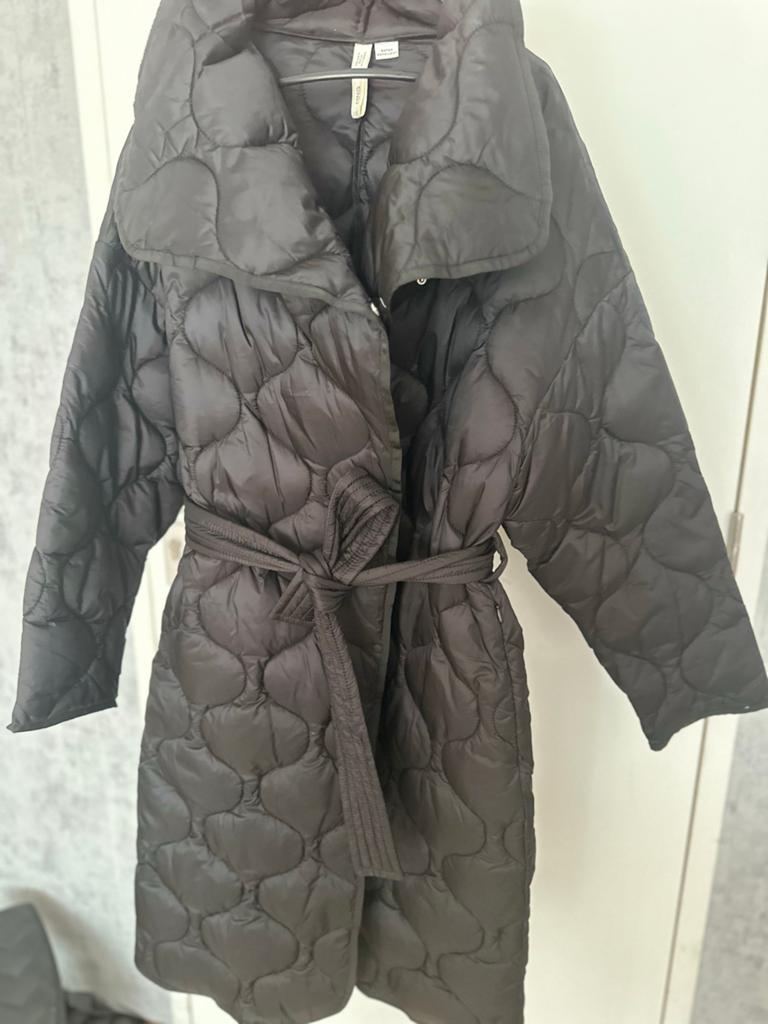 MNG Gewatteerde Jas met Ceintuur - Waterafstotend, Kleding | Dames, Jassen | Winter, Ophalen of Verzenden, Zo goed als nieuw, Maat 36 (S)