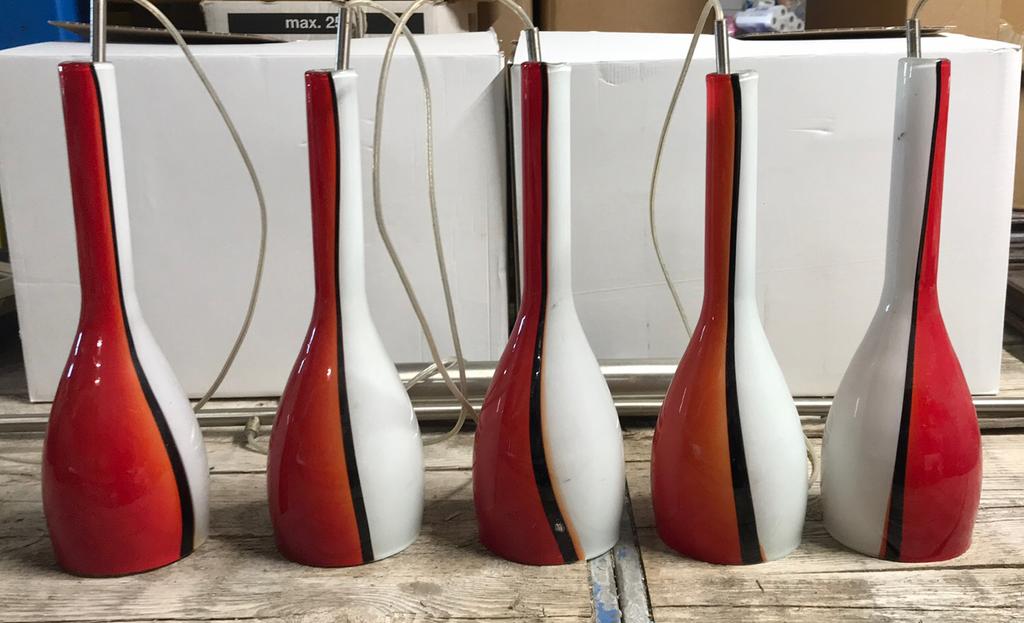 Prachtige Hanglamp met Murano glas, Gebruikt, Murano, Ophalen of Verzenden, Murano