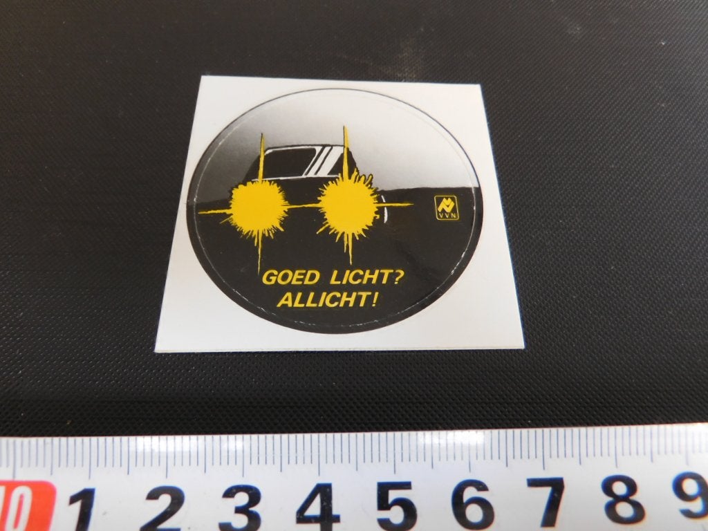 sticker VVN goed licht? allicht!, Ophalen, Zo goed als nieuw