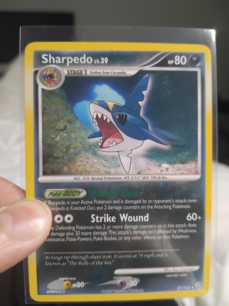 Pokémon Kaart Sharpedo 37/132, Ophalen of Verzenden, Gebruikt, Losse kaart