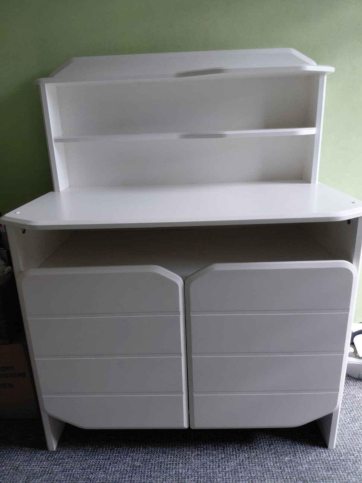 commode met baby bedje wit, Ophalen of Verzenden, 50 tot 70 cm, 100 cm of meer, 90 tot 105 cm