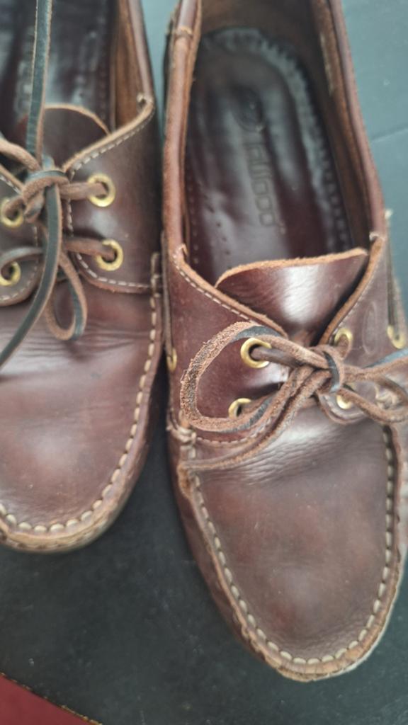 Bruine leren bootschoenen, maat 42, Kleding | Heren, Schoenen, Loafers, Bruin, Timberland, Ophalen of Verzenden