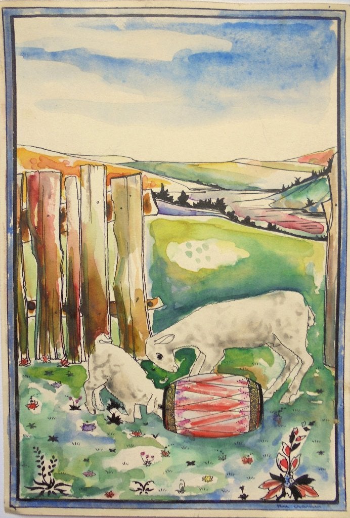 Rie Cramer 1887-1977."Klein Lammeke"., Antiek en Kunst, Ophalen of Verzenden