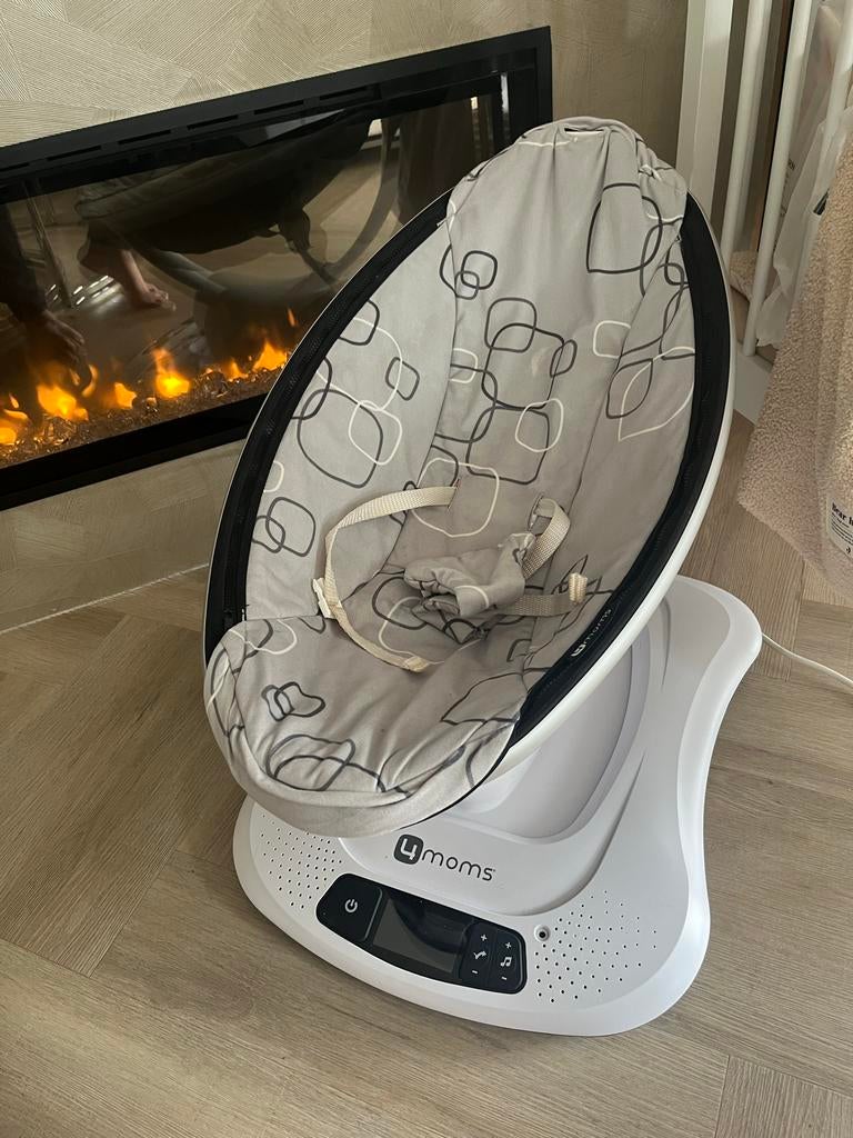 4MOM Schommelstoel met teddy stof en verkleiner, Schommelstoel, Ophalen, Overige merken, Verstelbaar