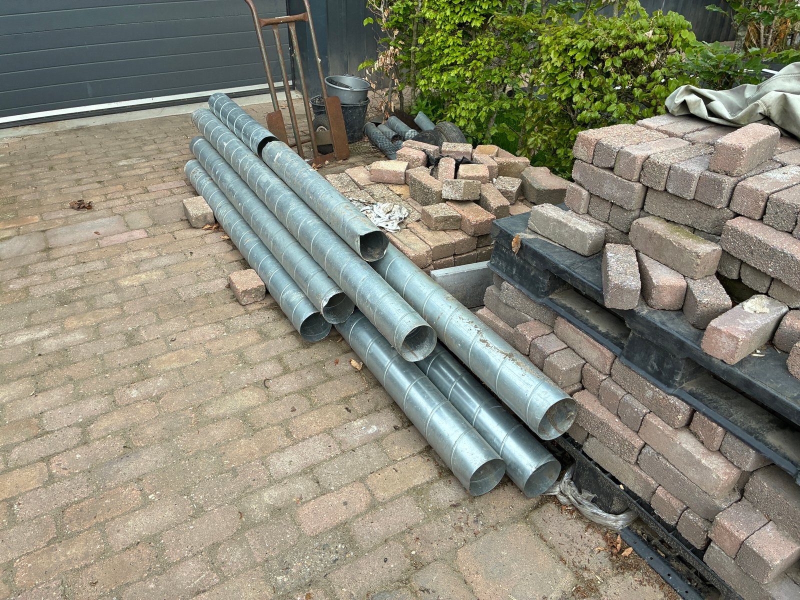 Spiraliet 125mm ventilatiebuizen, Doe-het-zelf en Verbouw, Ophalen, Gebruikt, Ventilator