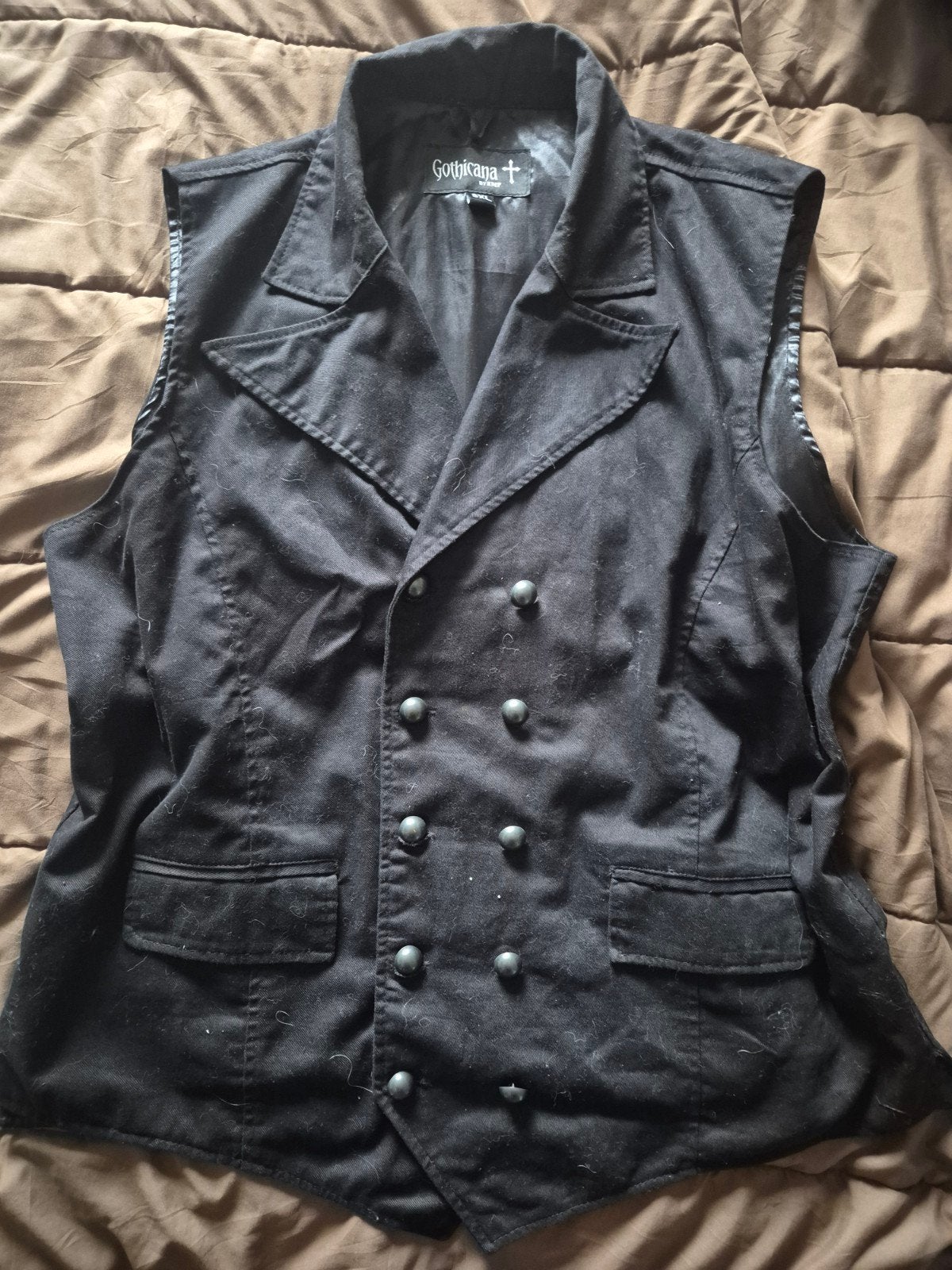 Gothicana by EMP Vest Zwart 3XL, Kleding | Heren, Ophalen of Verzenden, Gedragen, Gothicana by EMP