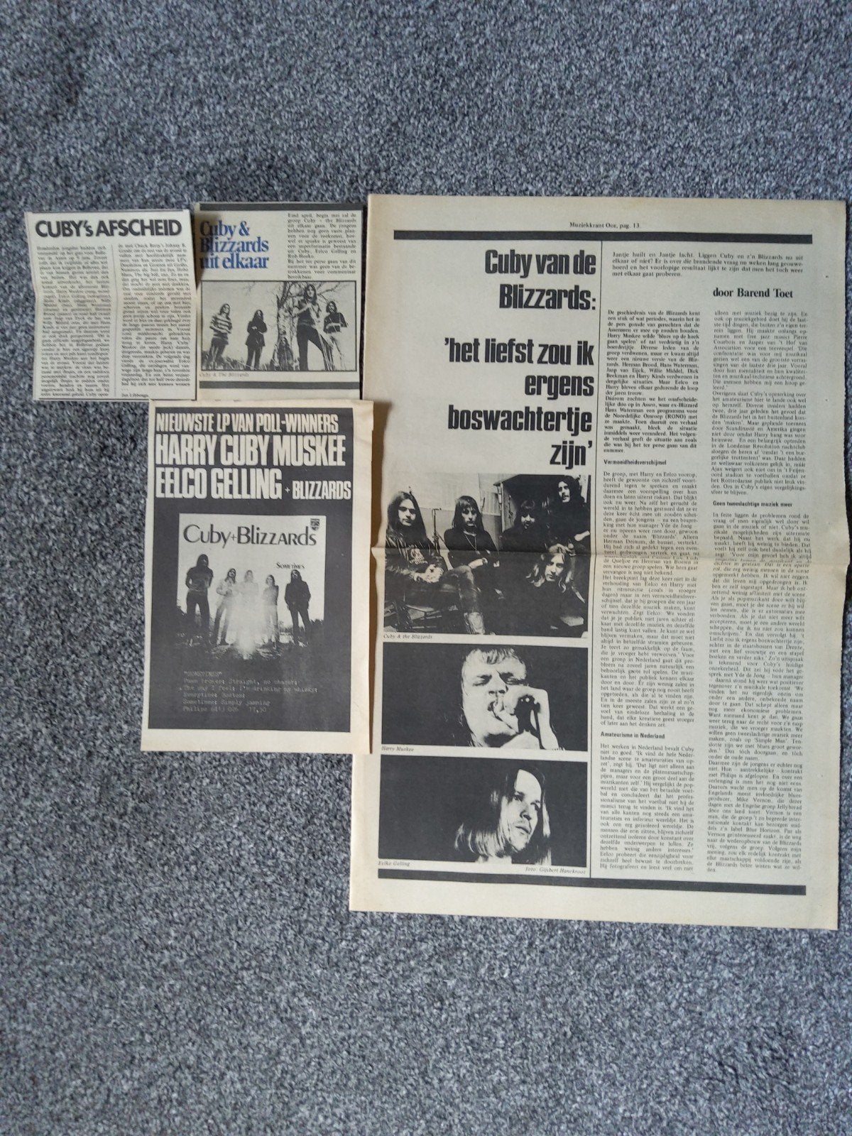 Cuby and the Blizzards, Ophalen of Verzenden, Gebruikt, Boek, Tijdschrift of Artikel