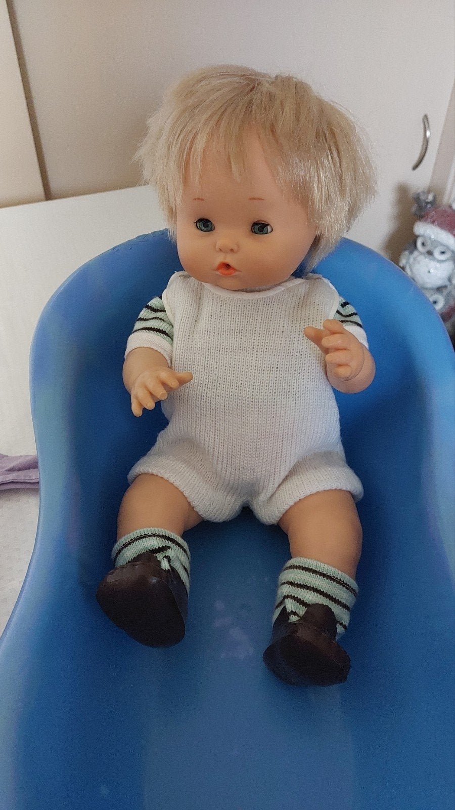 Vintage Nenuco Pop Jaren '70 met Accessoires, Verzamelen, Poppen, Ophalen, Gebruikt, Babypop