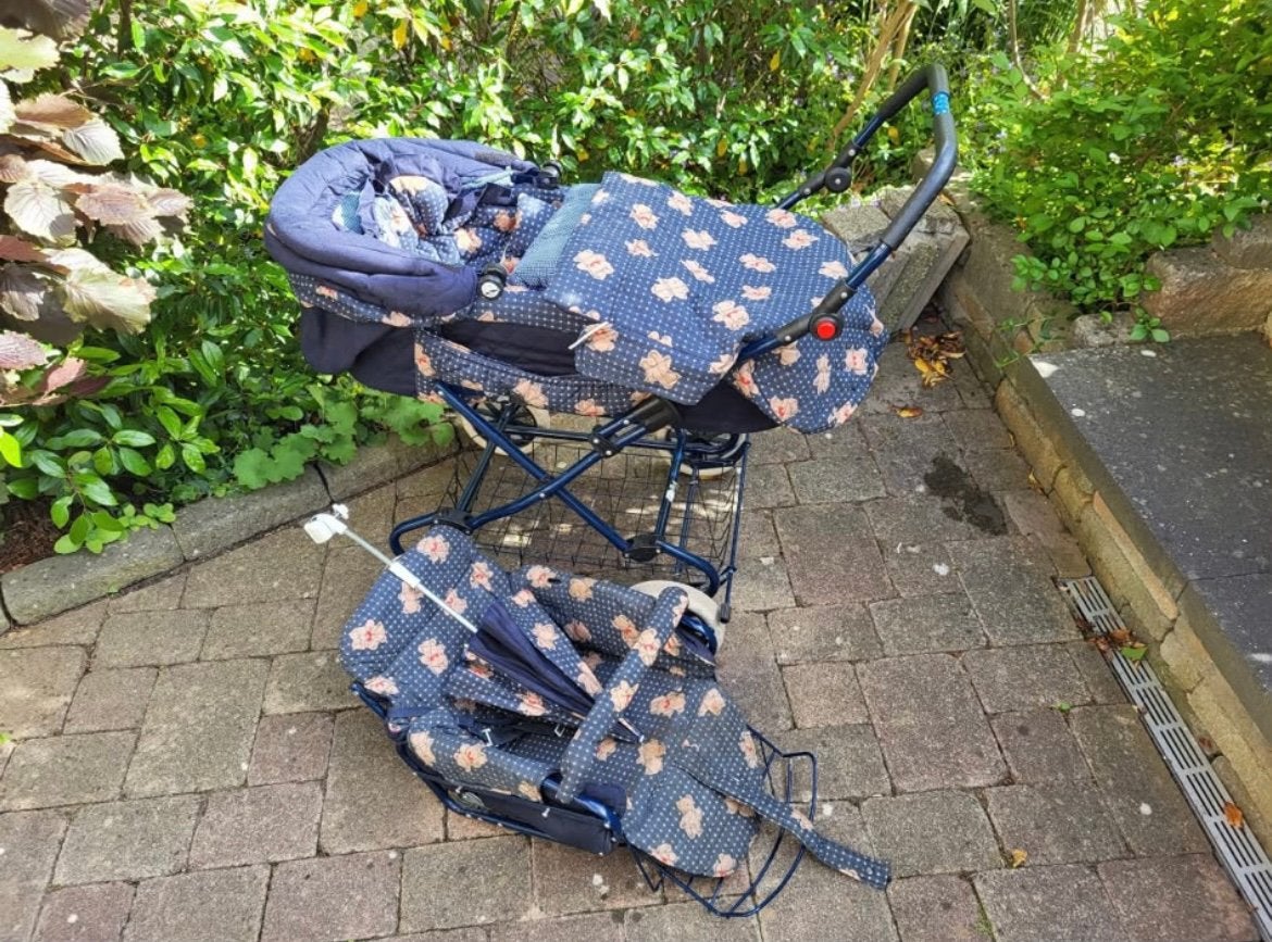 Kinderwagen met parasol, Gebruikt, Combiwagen, Met reiswieg, Ophalen