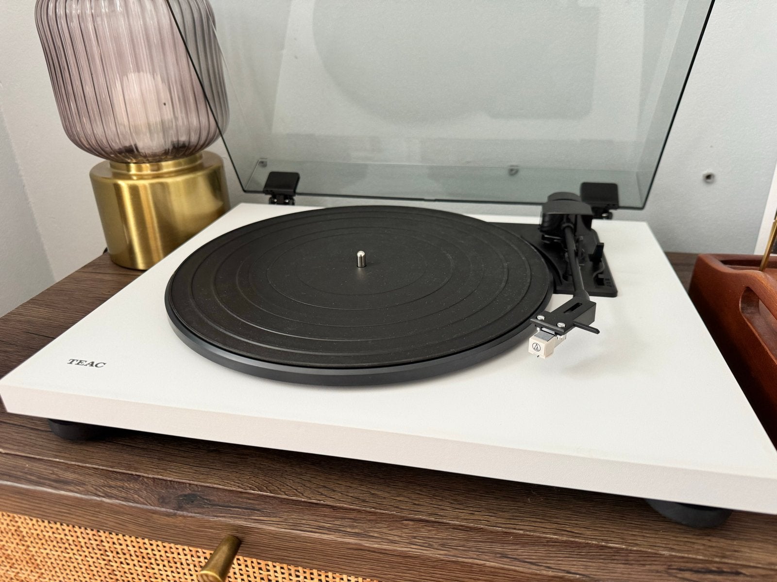 TEAC TN-180BT-A3/W Bluetooth Platenspeler Wit, Overige merken, Automatisch, Ophalen of Verzenden, Zo goed als nieuw
