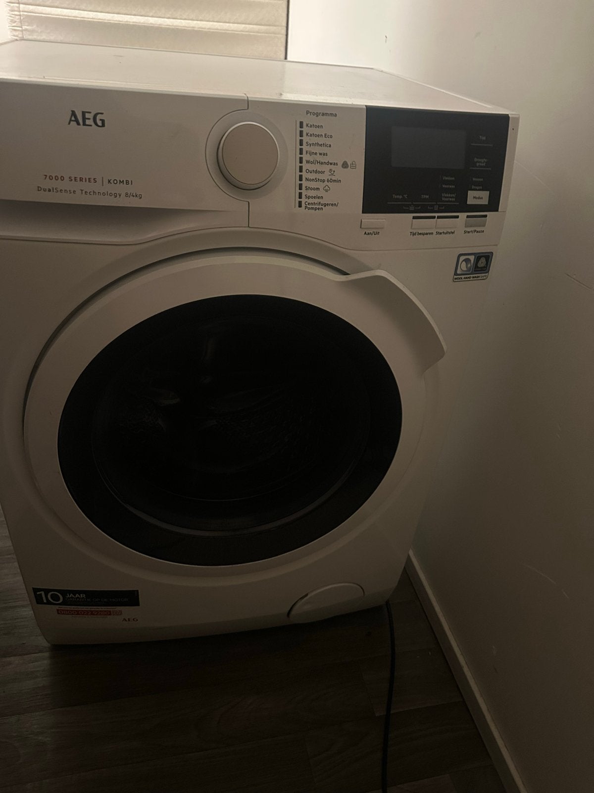 AEG 7000 was en droog combi Wasmachine 8/4kg - Zgan, 1200 tot 1600 toeren, 8 tot 10 kg, Ophalen of Verzenden, Zo goed als nieuw