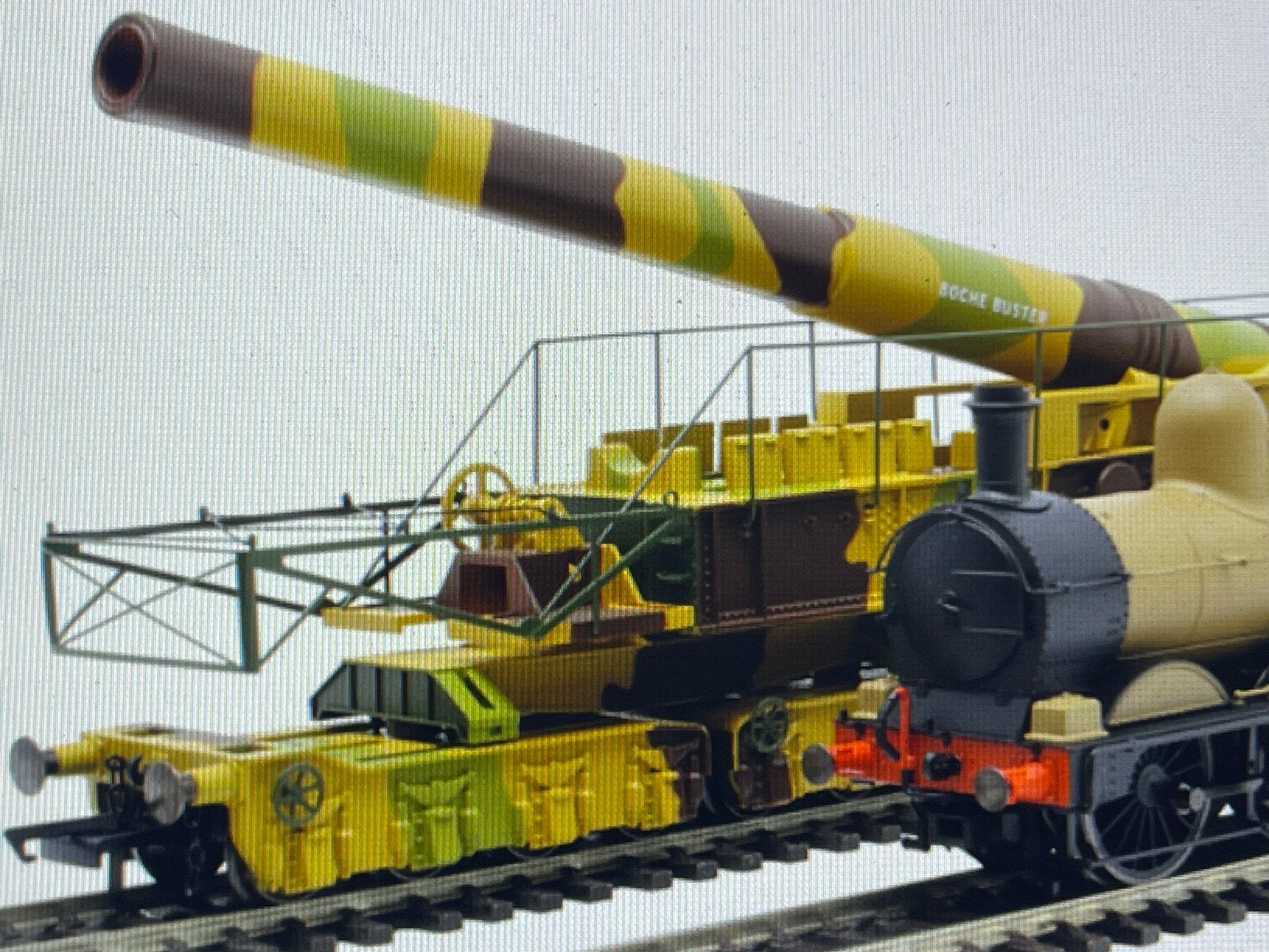 ** UNIEK ** CAMOUFLAGE GESCHUTSWAGEN ** OXFORD RAIL **, Hobby en Vrije tijd, Modeltreinen | H0, Overige merken, Gelijkstroom of Wisselstroom