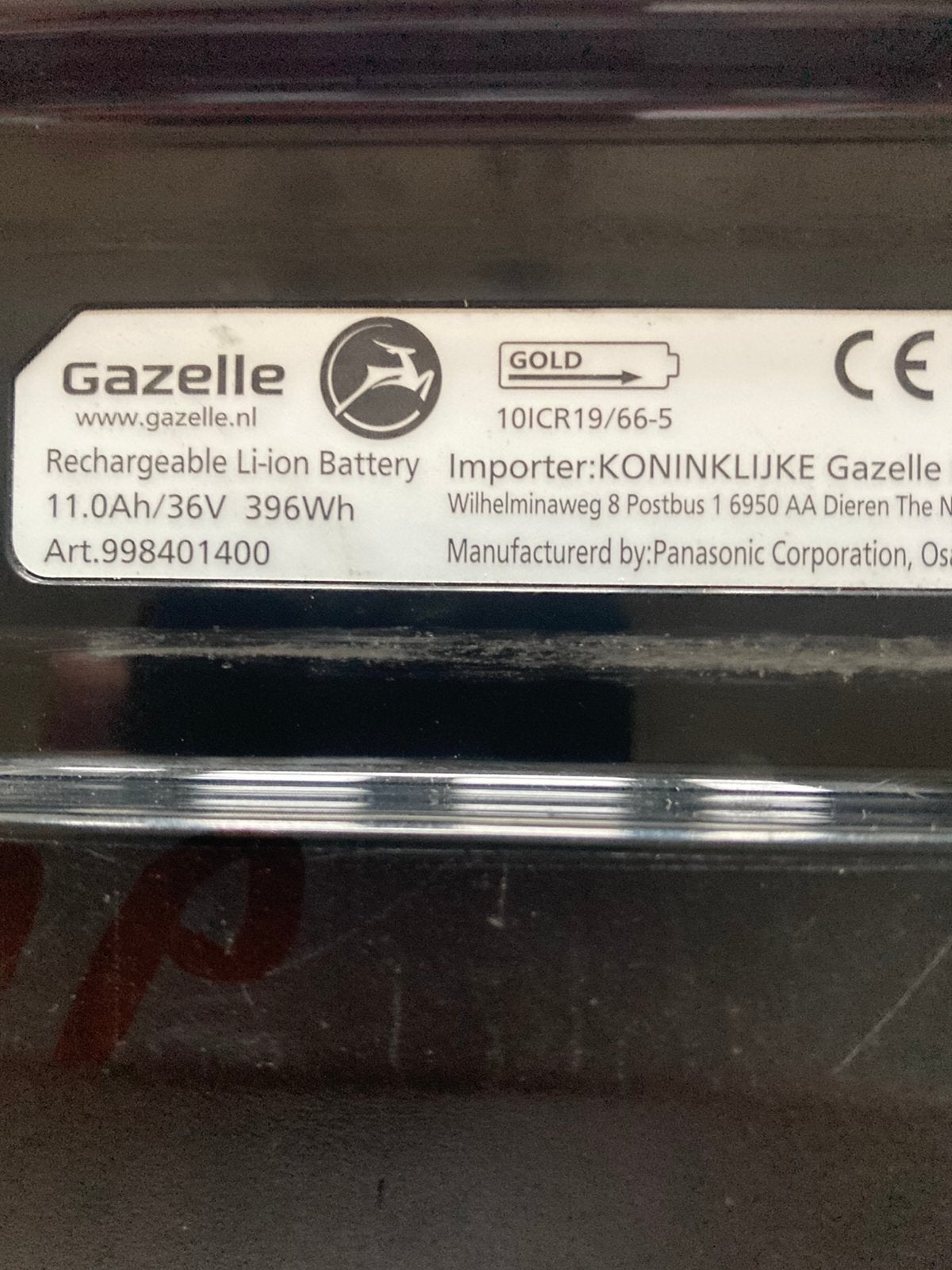 Gazelle Gold Accu DEFECT, Ophalen of Verzenden, Zo goed als nieuw
