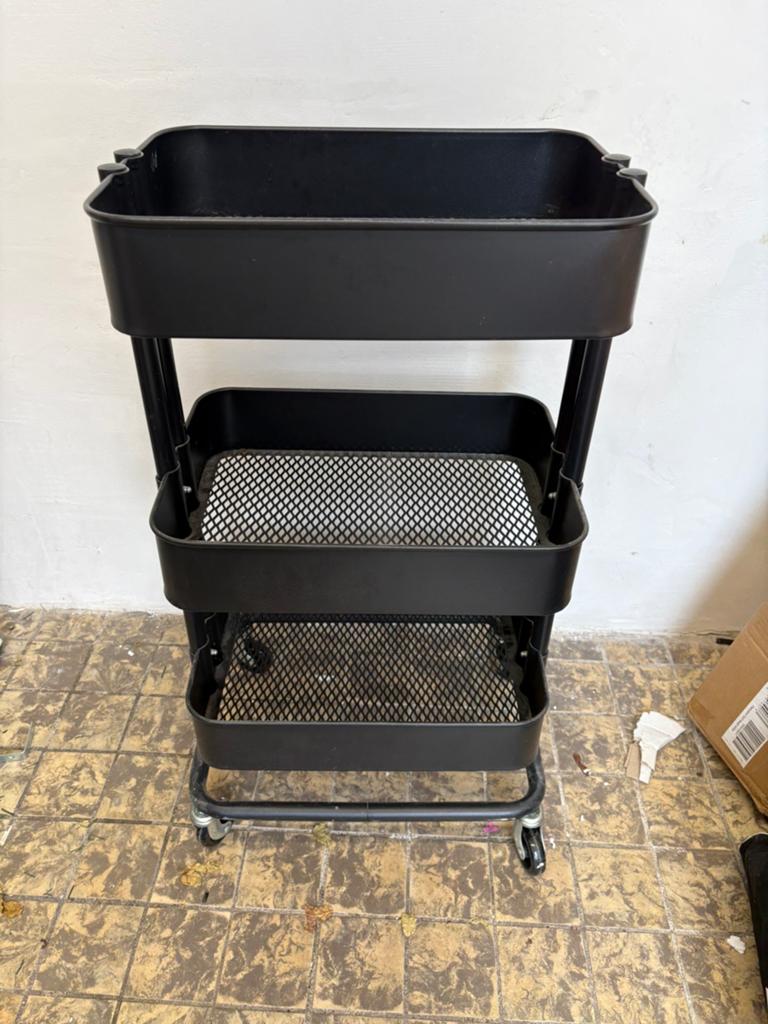 Bijzettafel roltafel rolkast kast, Ophalen, Rechthoekig, Minder dan 55 cm