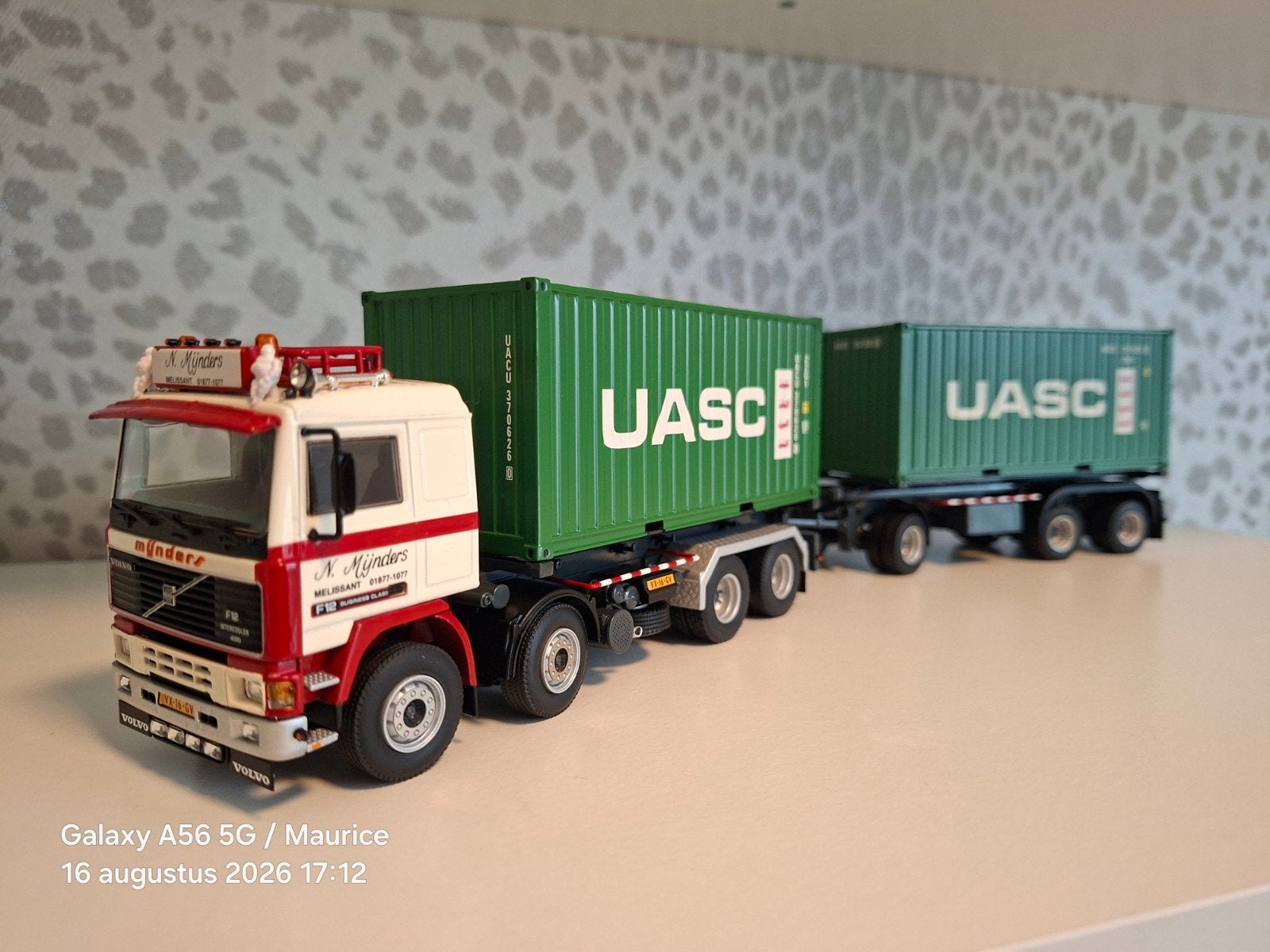 WSI, Volvo F12 Combinatie Mijnders met UASC Containers, Ophalen of Verzenden, Zo goed als nieuw, Bus of Vrachtwagen, Wsi