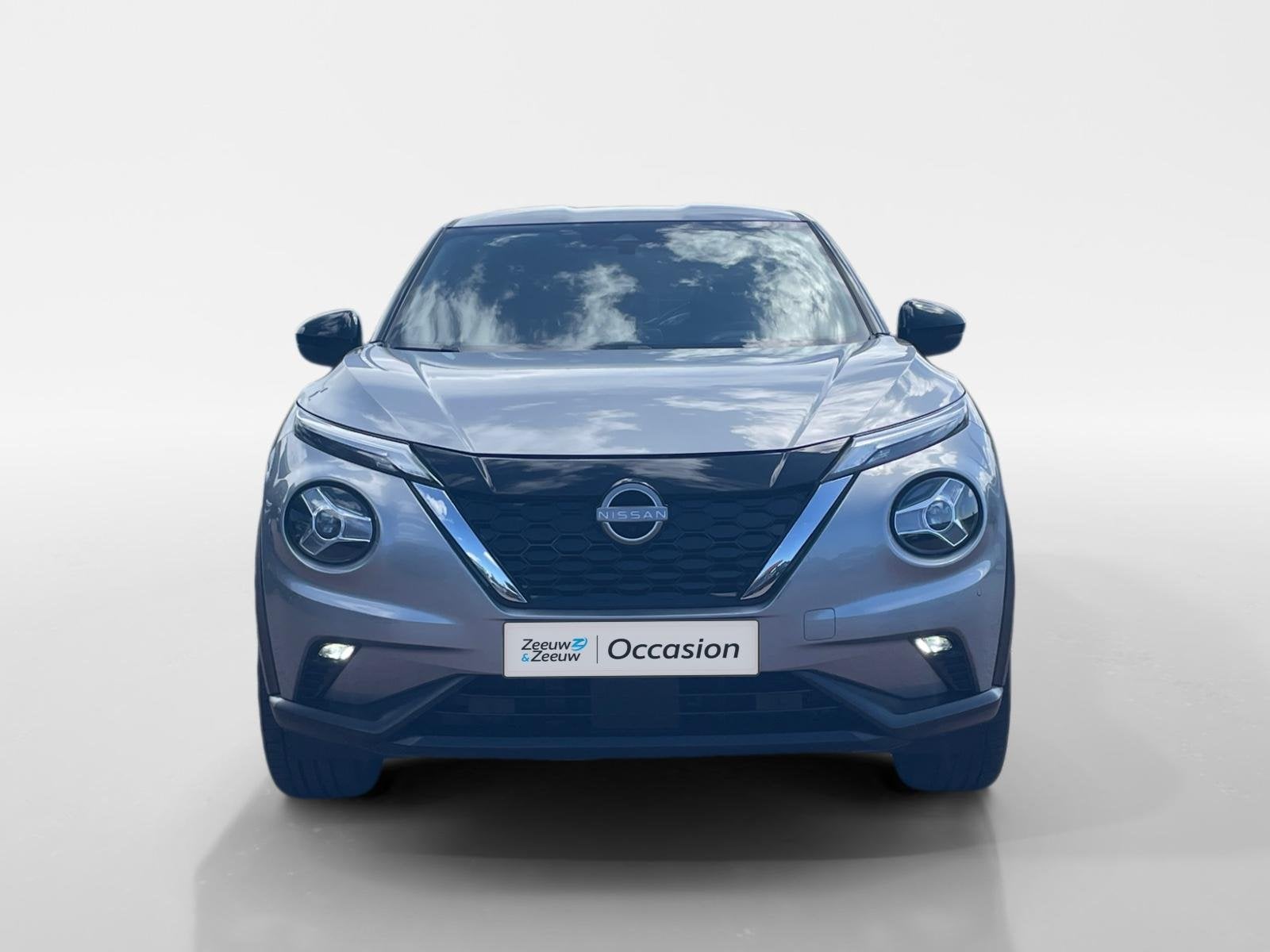 Nissan Juke 1.6 Hybrid Tekna *Navi+Camera*Climate*Parc Assis, Auto's, 1300 kg, Leder en Stof, Origineel Nederlands, Bedrijf