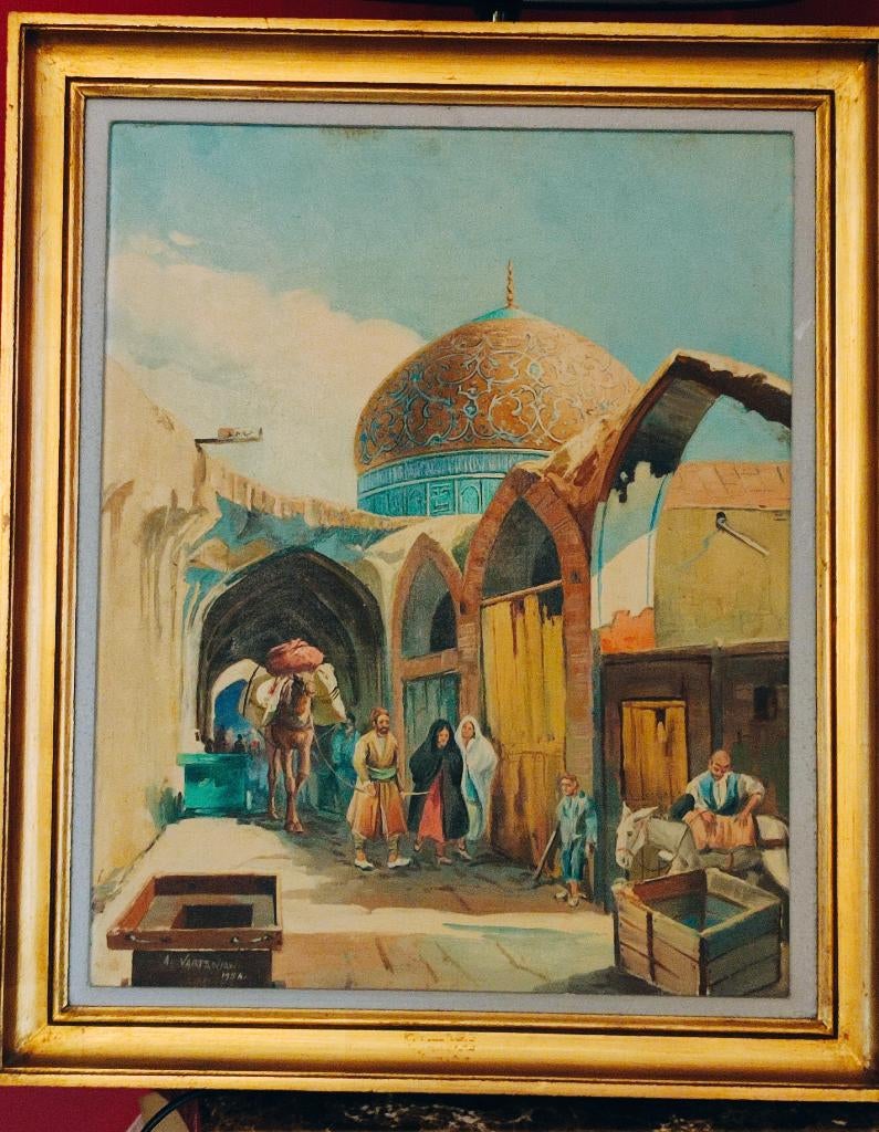 A. Vartanian schilderij " Oriënt scene ", Ophalen of Verzenden