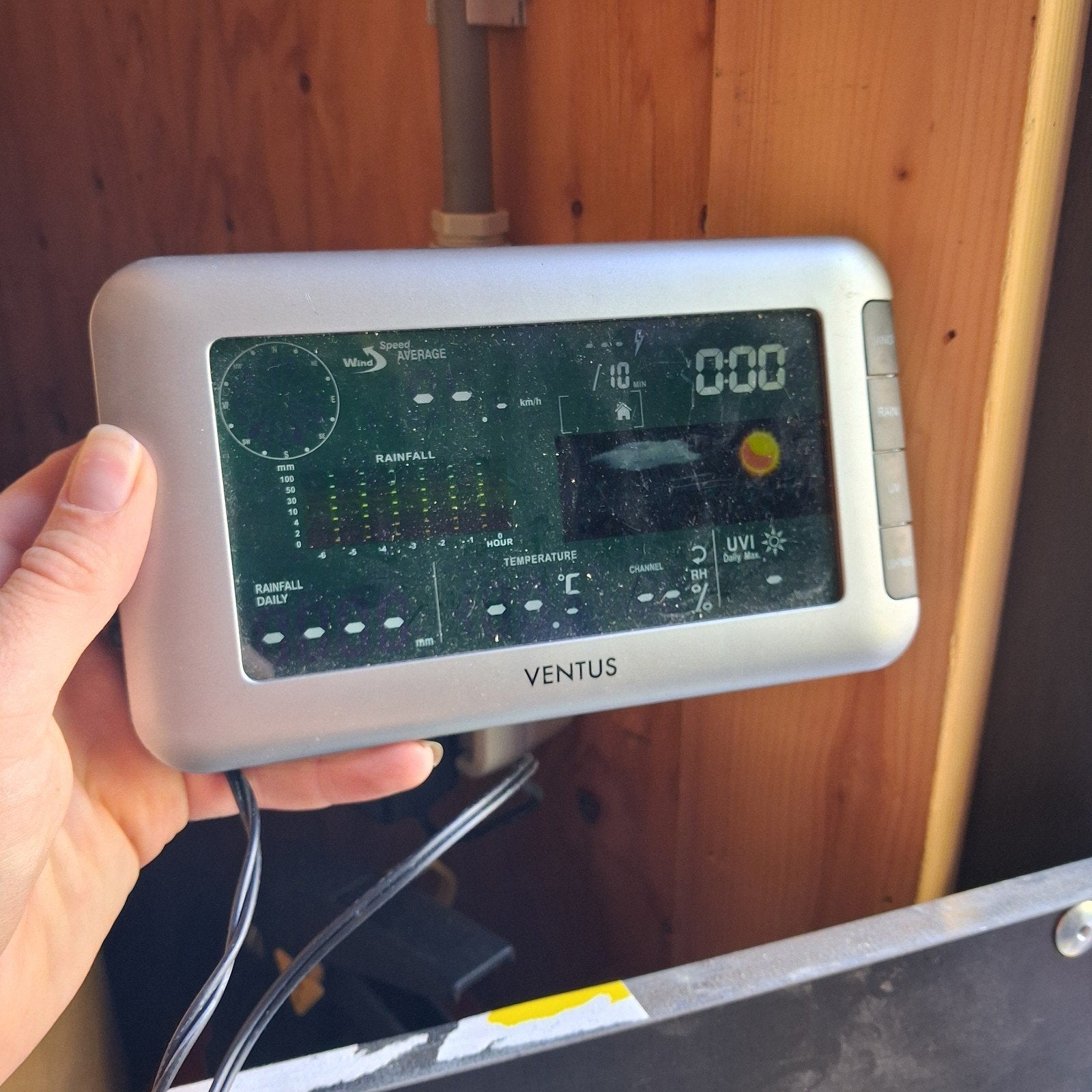 Ventus weerstation en barometer, Audio, Tv en Foto, Weerstations en Barometers, Ophalen, Gebruikt, Weerstation