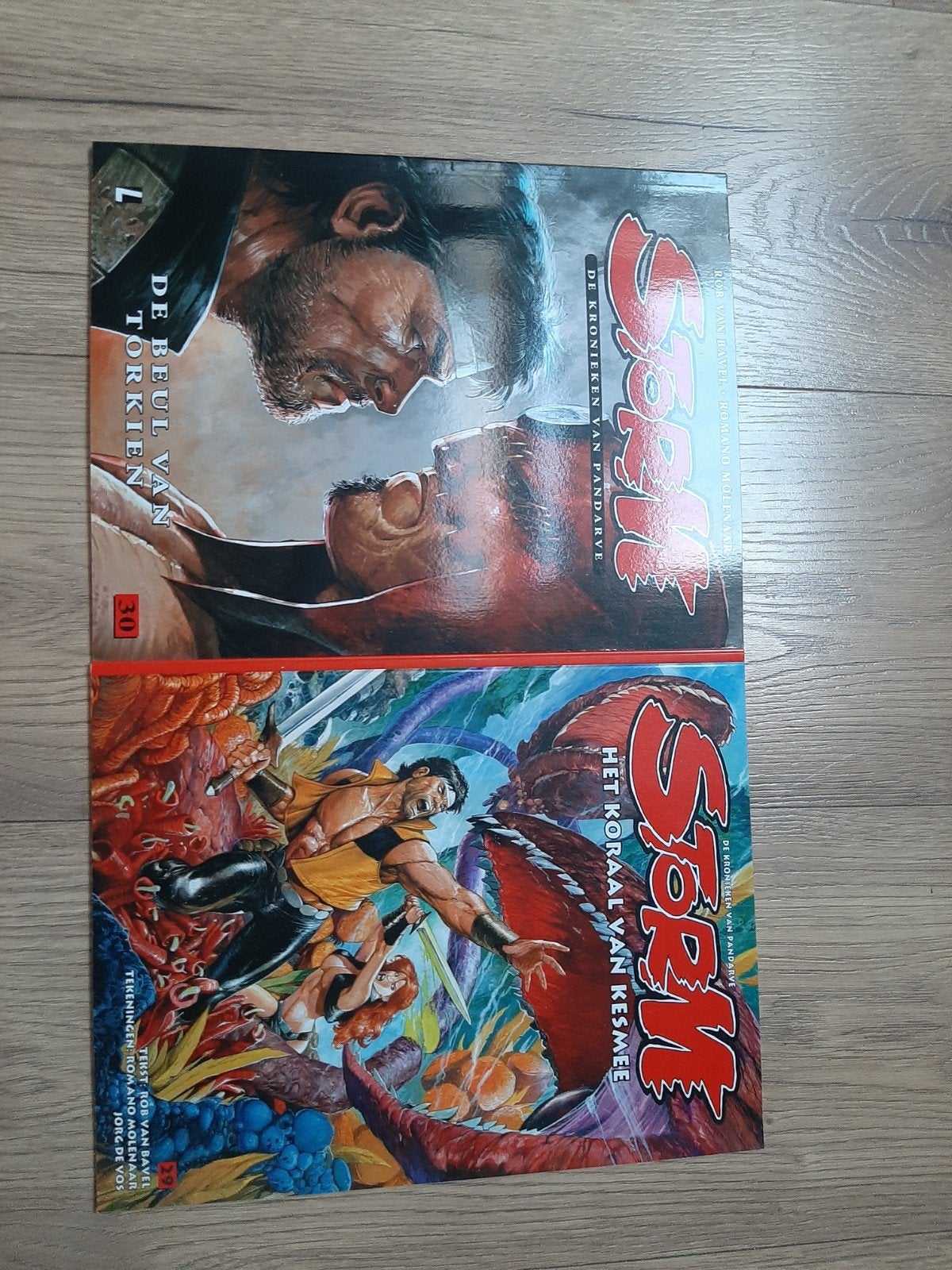 Storm: De Beul van Torkien & Het Koraal van Kesmee, Meerdere stripboeken, Ophalen of Verzenden, Gelezen, Rob van Bavel, Romano Molenaar, Jorg de Vos