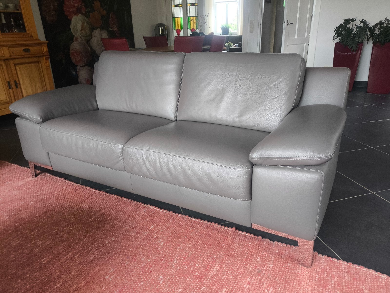 Leren bankstel, Ophalen, 150 tot 200 cm, Tweepersoons, 75 tot 100 cm