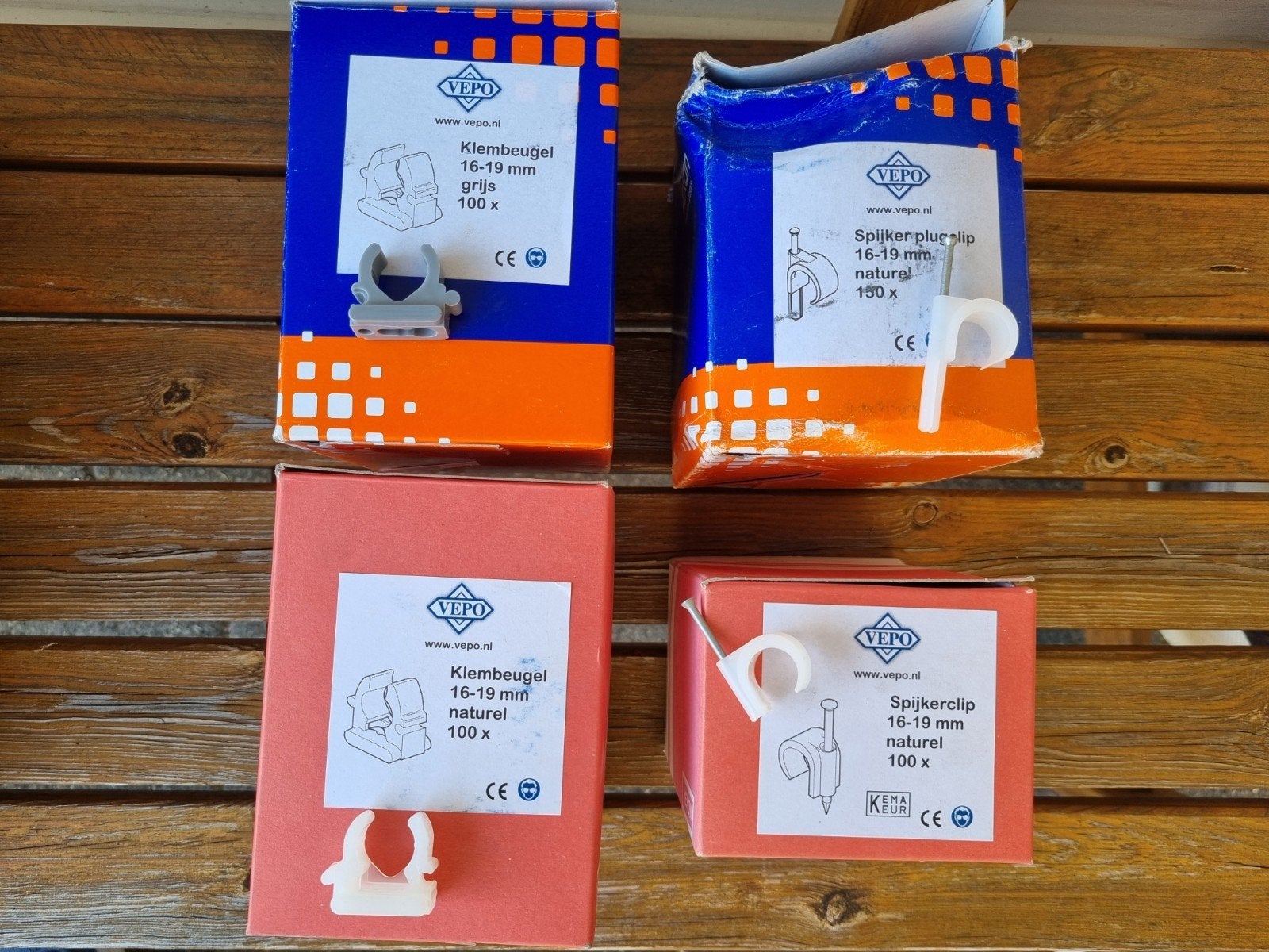 Spijkerclips en klembeugels 16 = 19 mm, Ophalen of Verzenden, Nieuw, Overige typen