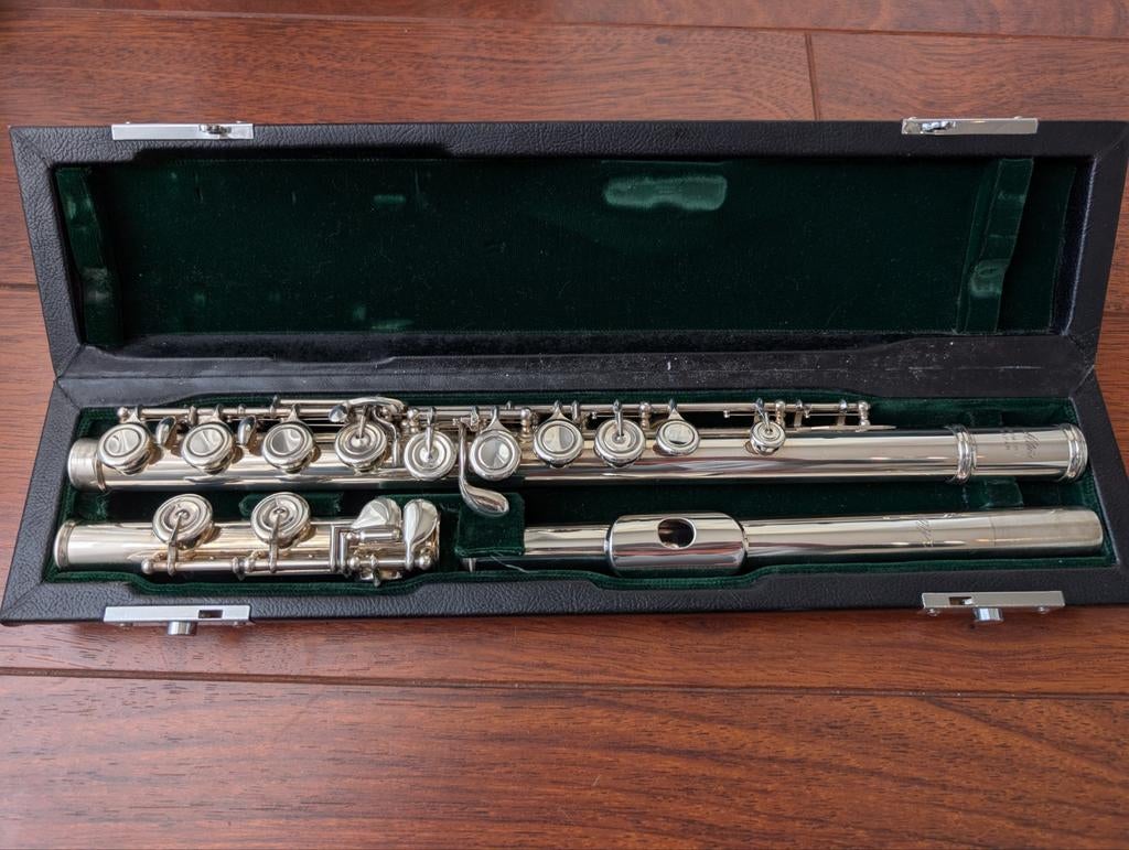 Altus Dwarsfluit met Zilver Kopstuk, Muziek en Instrumenten, Blaasinstrumenten | Dwarsfluiten en Piccolo's, Ophalen of Verzenden