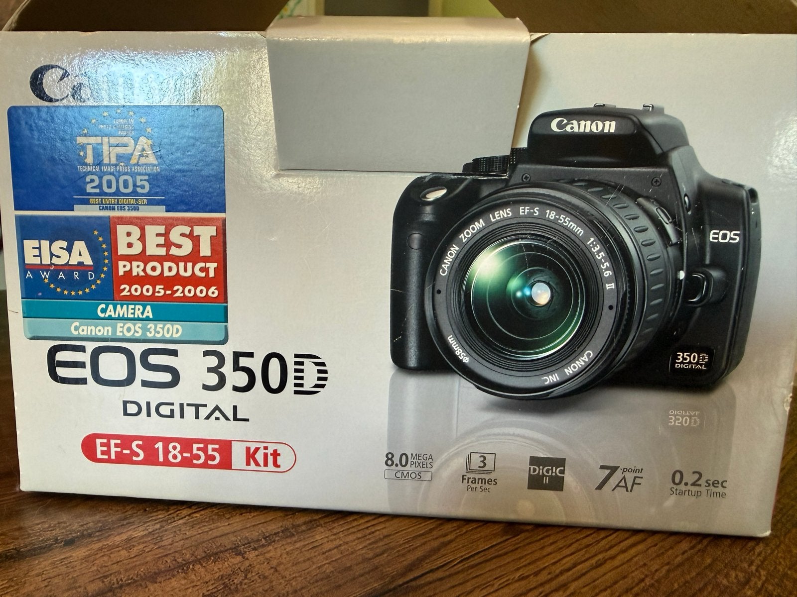 Canon EOS 350D Digital spiegelreflexcamera met EF-S 18-55 Ki, Ingebouwde flitser, Spiegelreflex, Canon, Ophalen of Verzenden