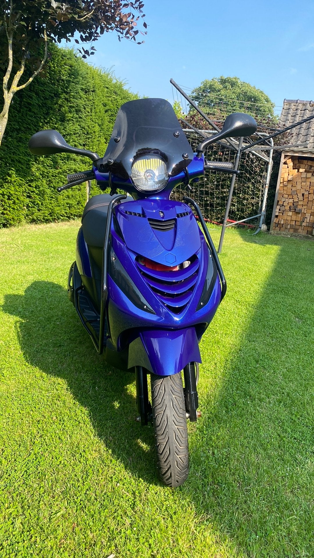 Piaggio Zip 4takt 50cc IGET E5 - kleur San Marino Blue, Ophalen, Maximaal 45 km/u, Zip, Zo goed als nieuw