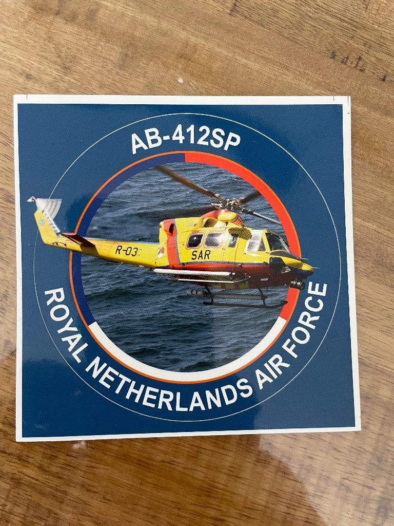 Luchtmacht sticker / stickers reddingsbrigade, Ophalen of Verzenden, Luchtmacht, Nederland, Embleem of Badge