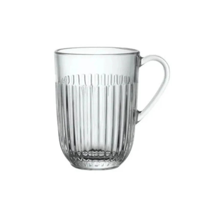 6x Ouessant Bistrot Mug glazen mok 400 ml van La Rochere APS, Glas of Glazen, Ophalen of Verzenden, Overige stijlen, Glas