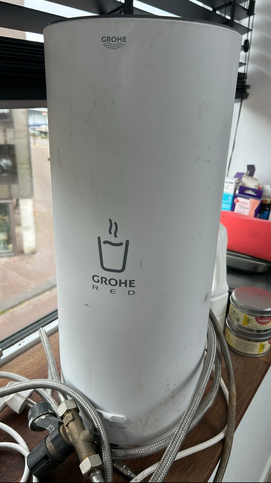 Grohe Red 7 L Boiler plus kraan - Zo goed als nieuw, Ophalen, Aardgas, Boiler, Minder dan 20 liter