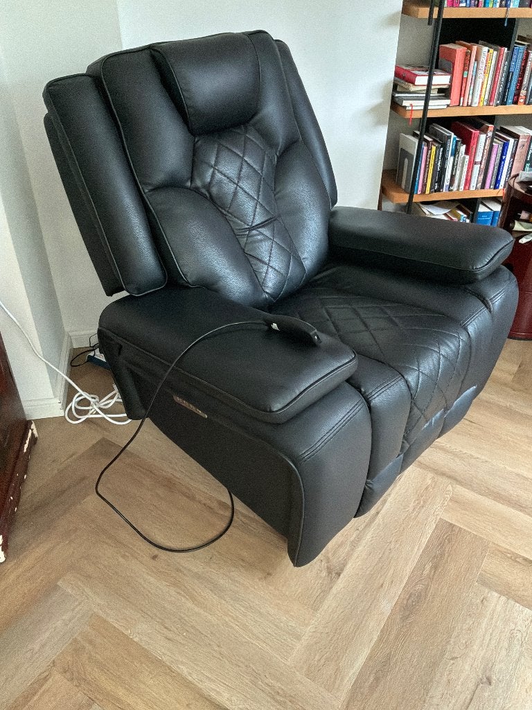 Foto 8 van Luxe elektrische relaxfauteuil –ligstand, lenden- & neksteun