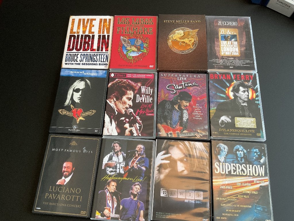 Verzameling DVD concerten, Alle leeftijden, Ophalen, Zo goed als nieuw