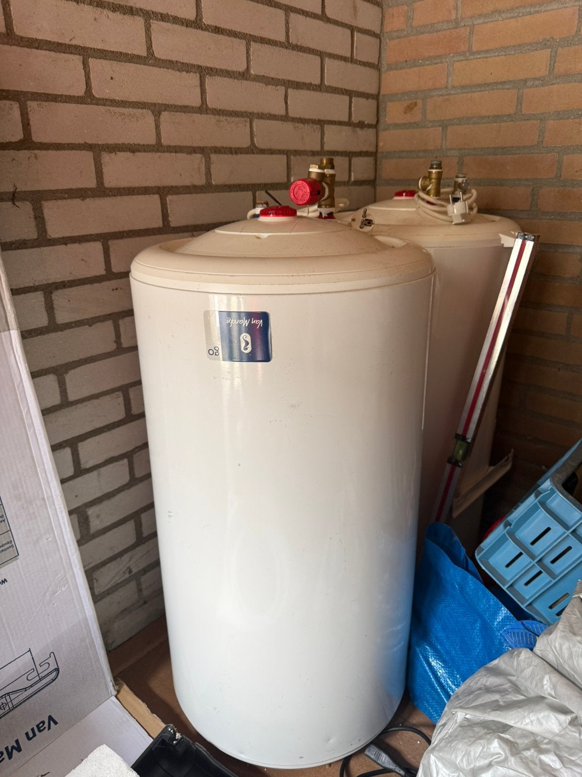2 stuks     Waterboiler Van Marcke Go, Ophalen, Gebruikt, 20 tot 100 liter, Boiler