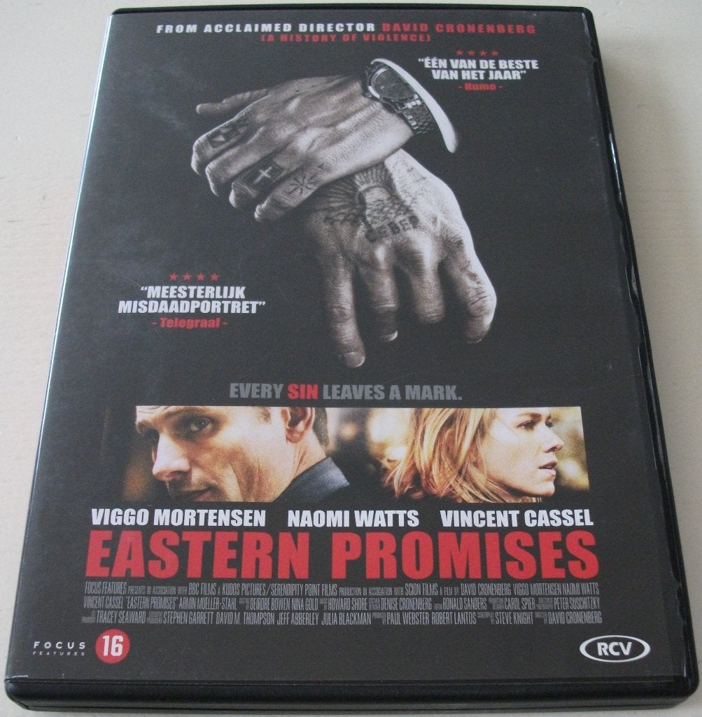 Dvd *** EASTERN PROMISES *** Every sin leaves a mark, Maffia en Misdaad, Engels, Vanaf 16 jaar, Nederlands