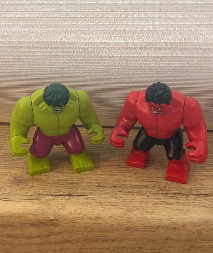 LEGO hulk & red hulk., Marvel, Lego, Ophalen of Verzenden, Zo goed als nieuw