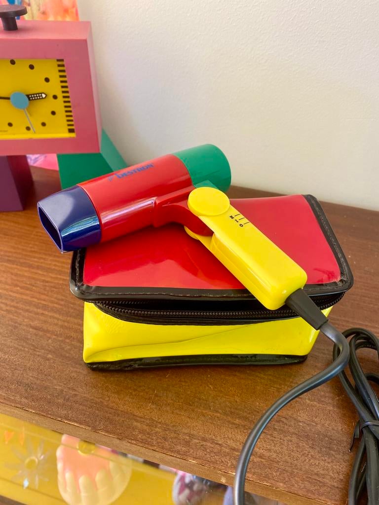 Bestron vintage reisfohn met etui jaren 80s 90s retro, Ophalen of Verzenden, Huis en Inrichting