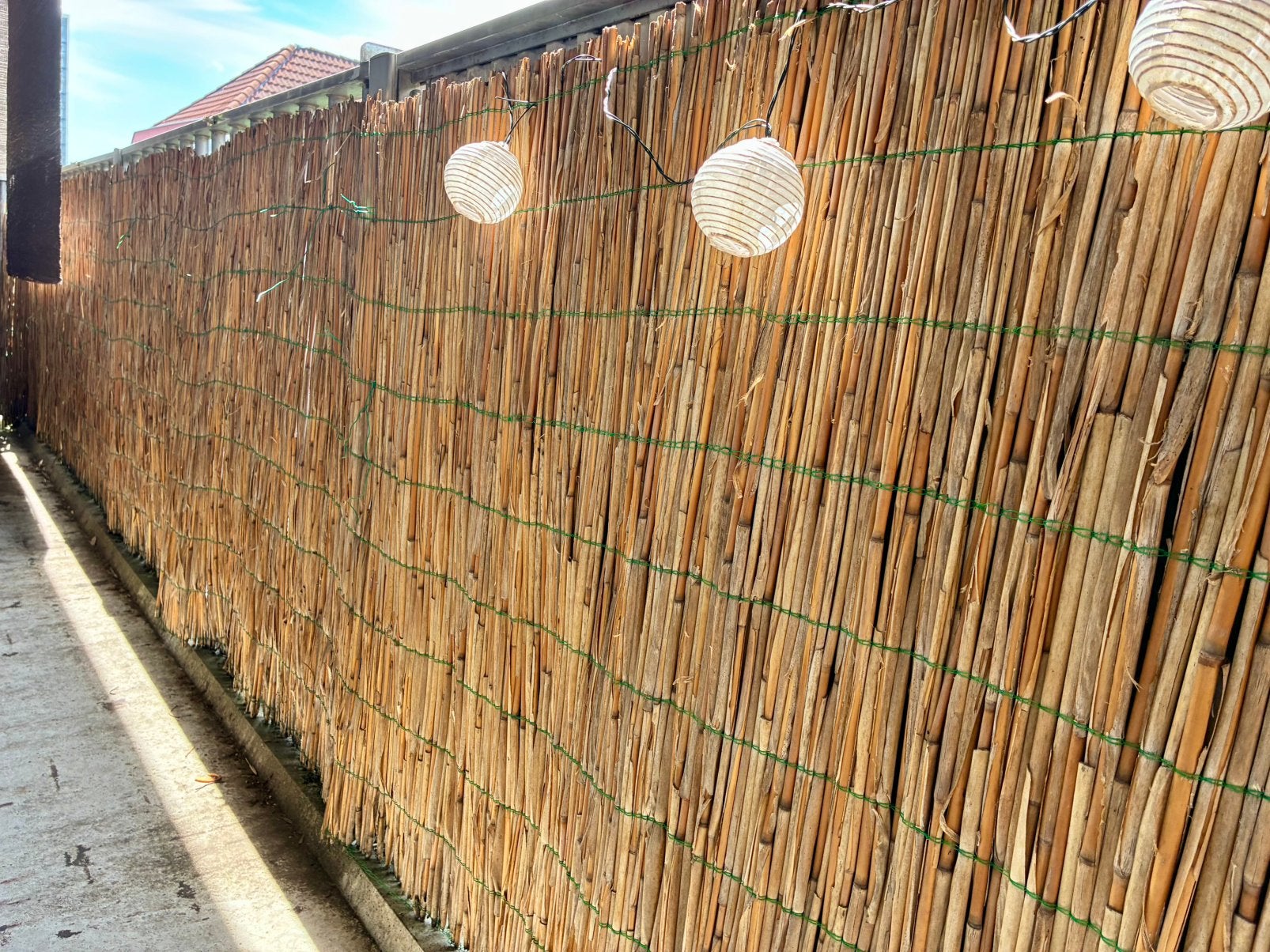 Rietmat  7+ m – balkon, tuin of schutting, Tuin en Terras, Ophalen, Zo goed als nieuw, 200 cm of meer