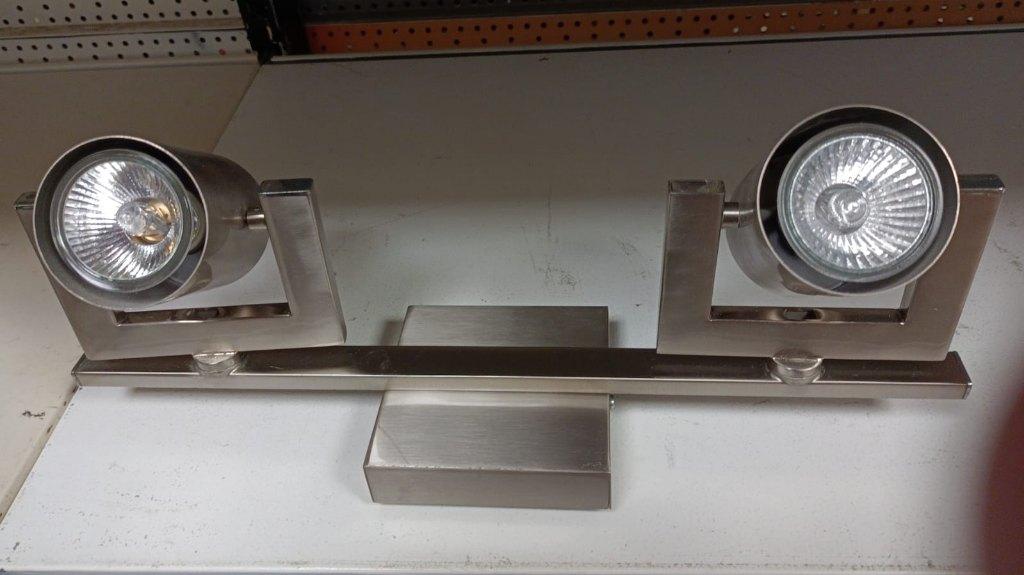 2 Rail Spot metaal, Metaal of Aluminium, Ophalen of Verzenden, Zo goed als nieuw, Led