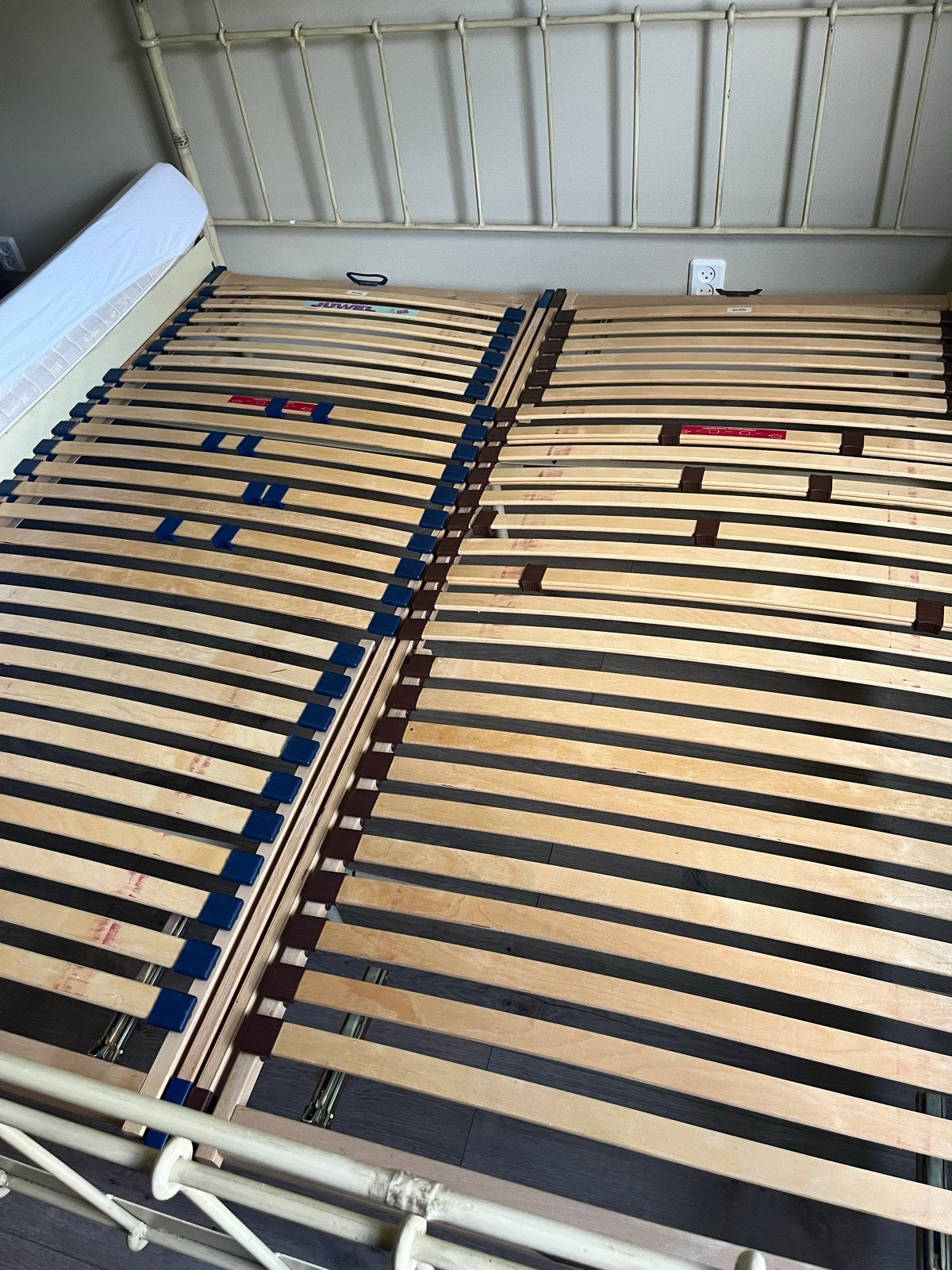 2x Juwel lattenbodem 90x200cm verstelbaar (evt. met matras), Ophalen, 90 cm, Tweepersoons, 200 cm