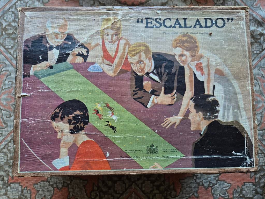 Antiek renpaarden spel (Engels) met extra loden paardjes, Antiek en Kunst, Antiek | Speelgoed, Ophalen of Verzenden