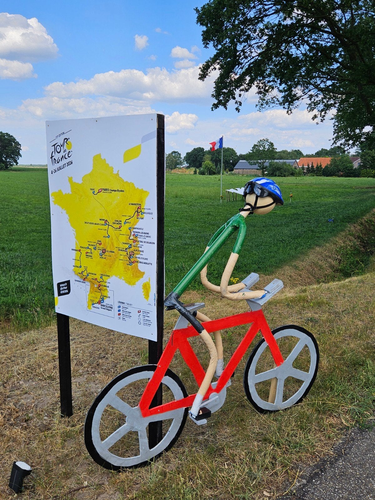 Straatversiering thema Tour de France, Ophalen, Gebruikt, Versiering