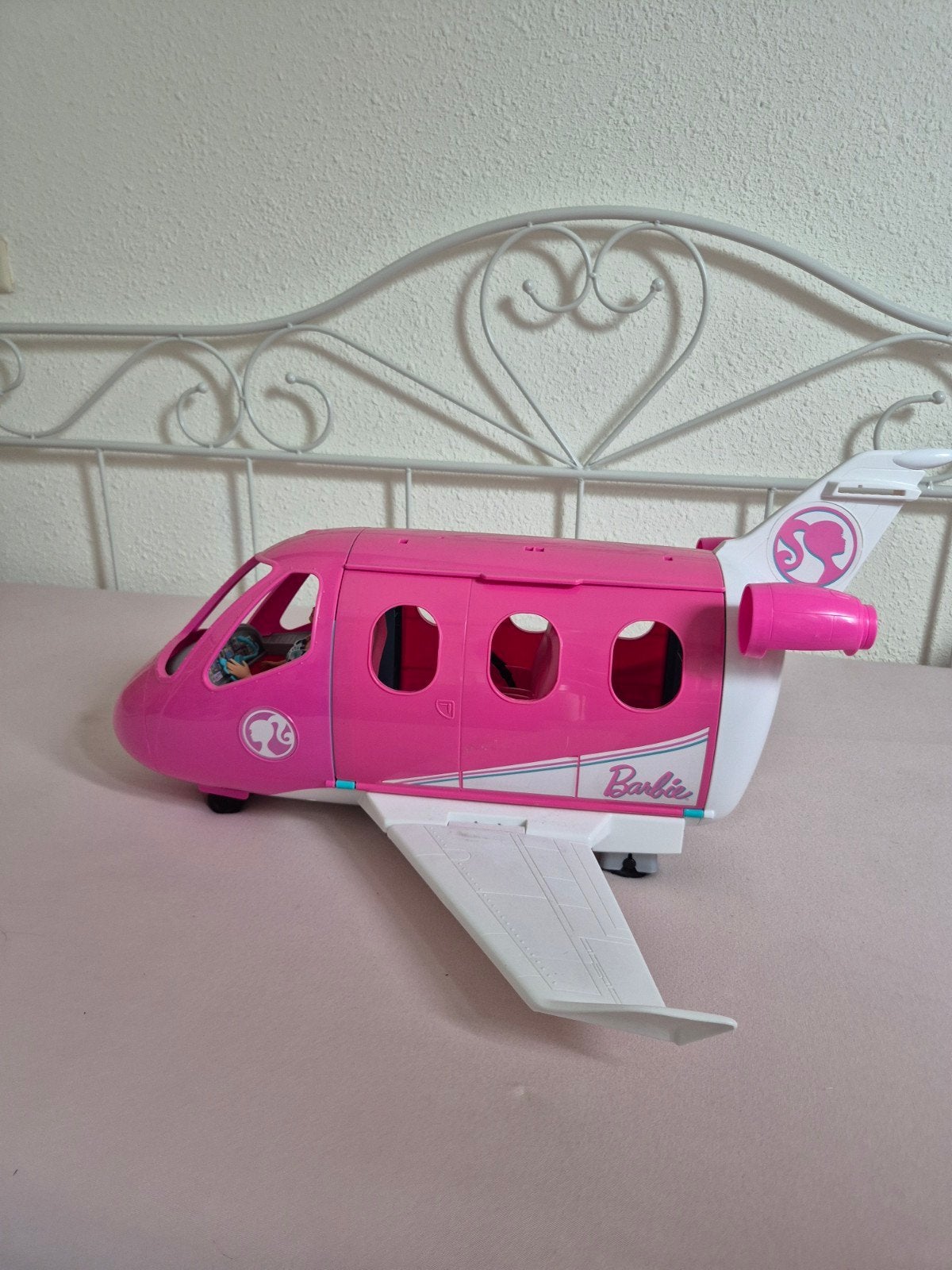 Barbie Vliegtuig Speelset - Roze Droomvliegtuig, Ophalen, Zo goed als nieuw