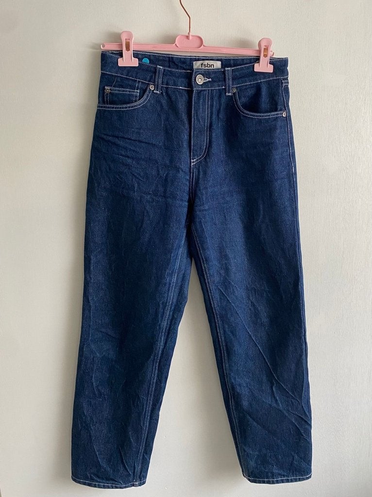 Jeans straight leg - FSBN, Blauw, W32 (confectie 46) of kleiner, Ophalen of Verzenden, Zo goed als nieuw