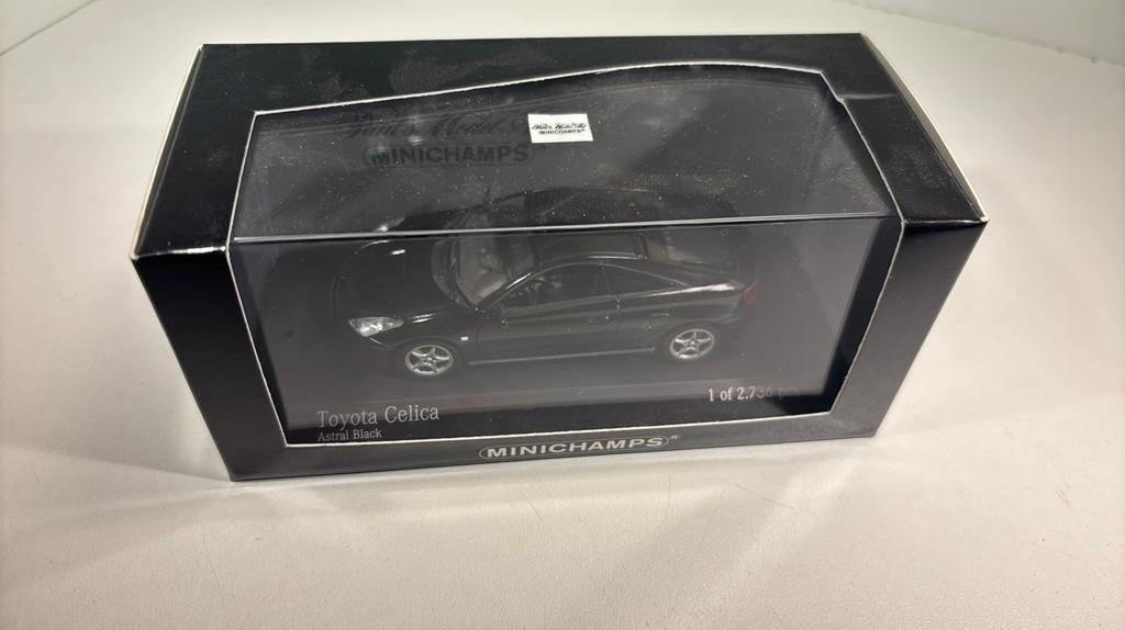 Toyota Celica black minichamps 1.43, Hobby en Vrije tijd, Modelauto's | 1:43, Auto, Ophalen of Verzenden, MiniChamps, A